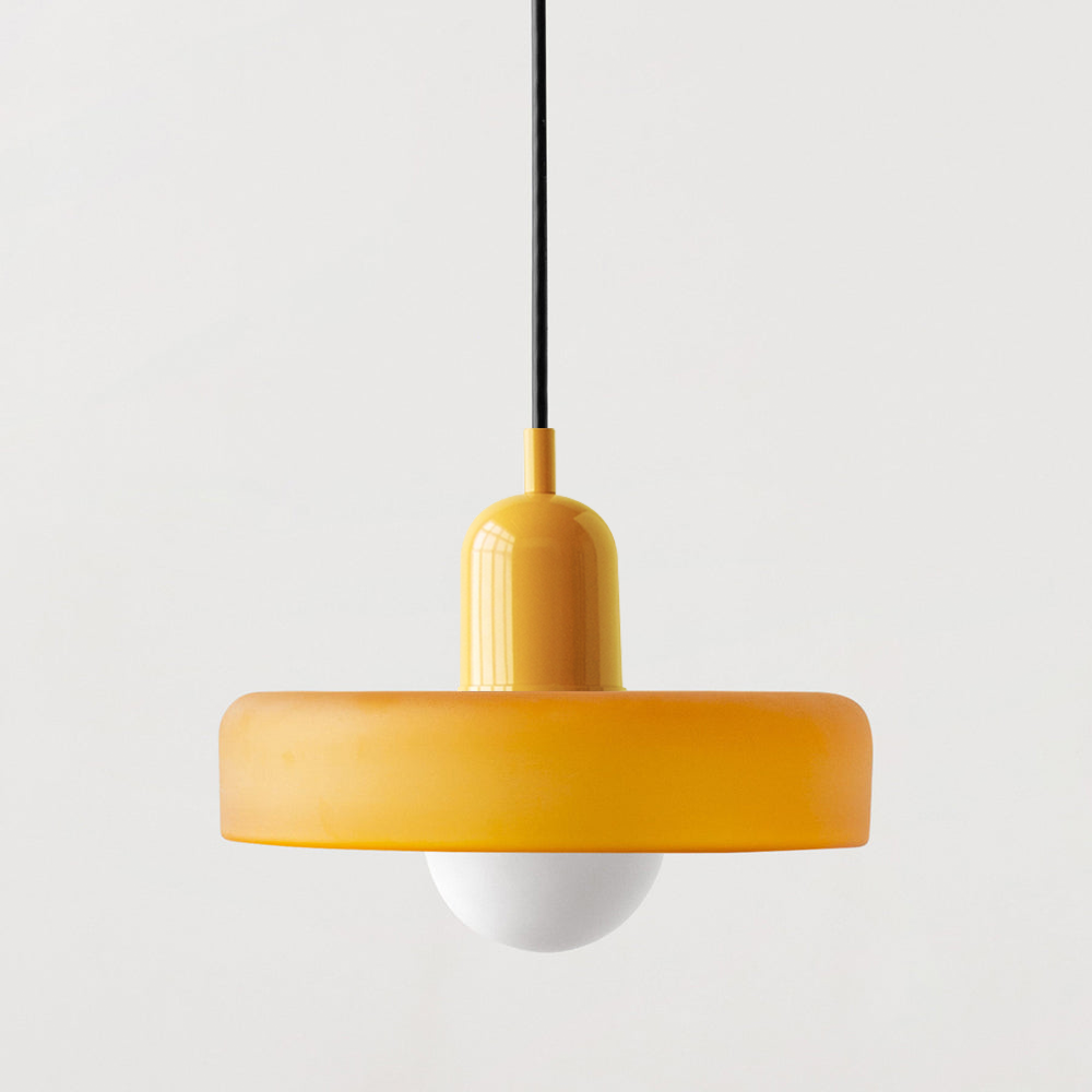 BowLift | Bauhaus Colored Glass Pendant Light