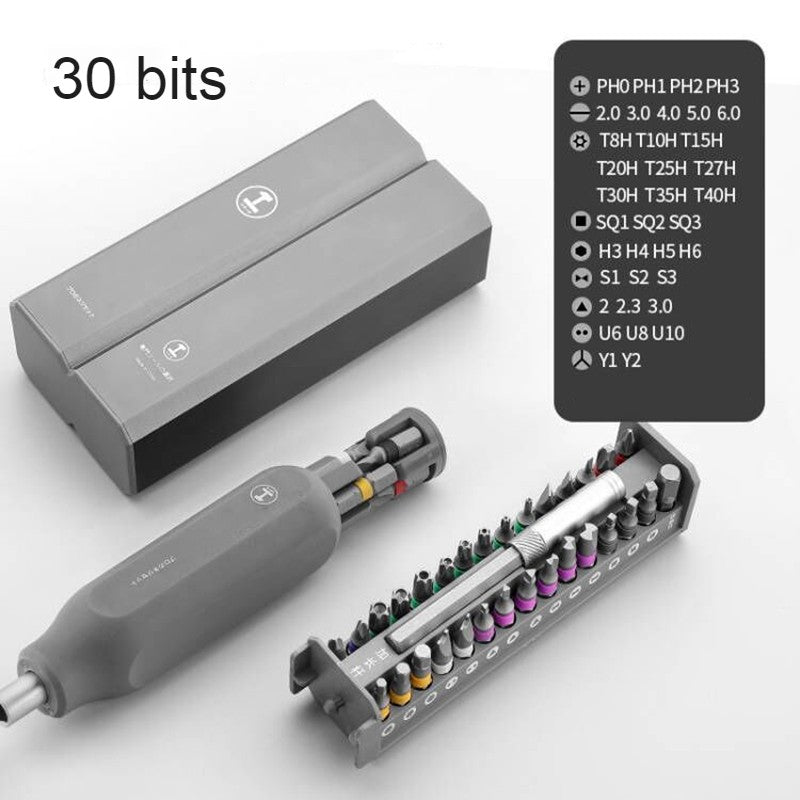 Precision Screwdriver Set with Interchangeable Bits and Magnetic Holder