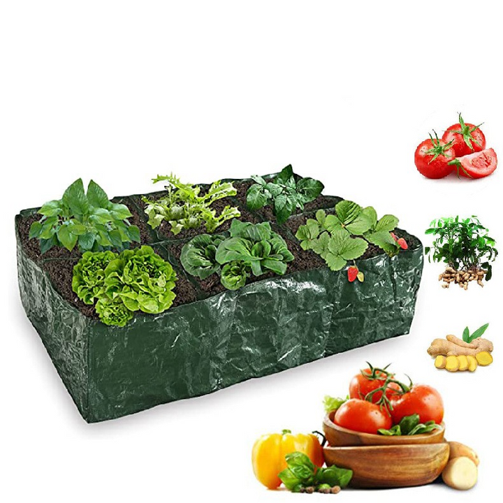 BowLift | Planting bag with multiple compartments – Robust garden storage for plants and herbs