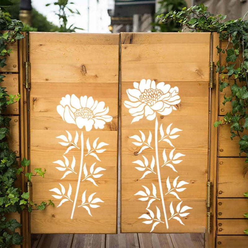 BowLift | Large Flower Stencils for Garden Fence