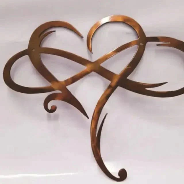 BowLift | Iron Wall Art with Infinity Heart Design