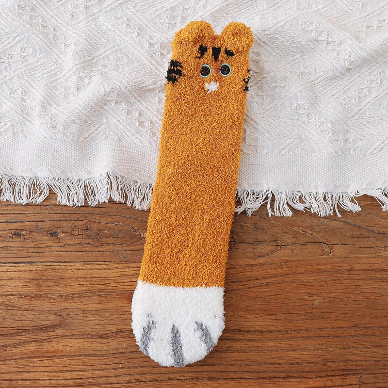 BowLift | Fuzzy Socks with Cat Paws