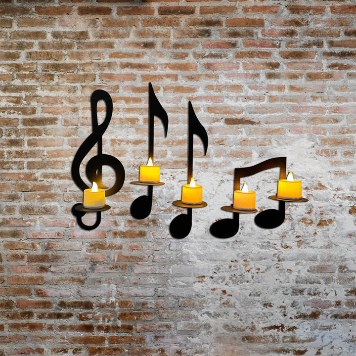 BowLift | Black Music Note Wall Sconce