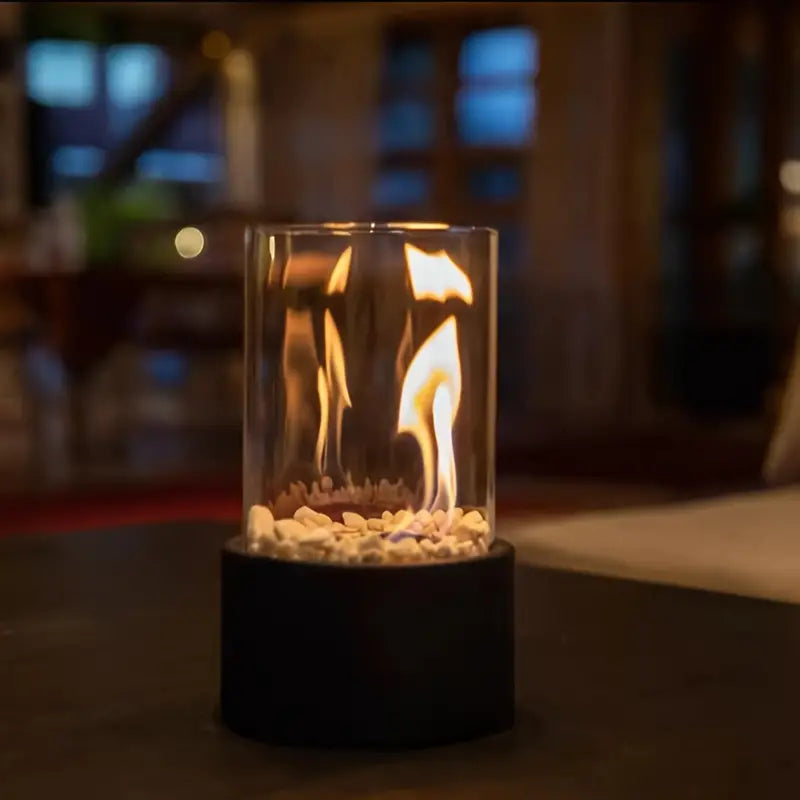 BowLift | Warmth without scent in an elegant, portable tabletop fireplace