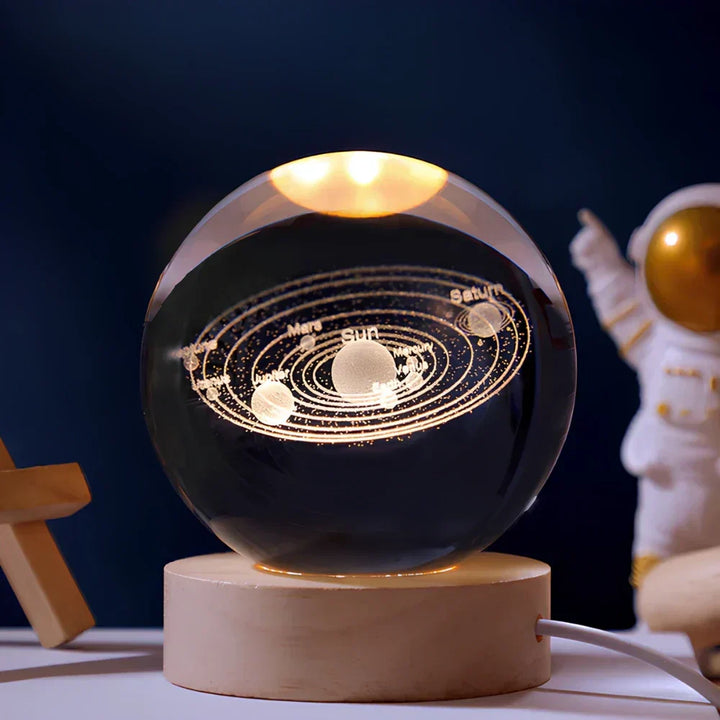BowLift | 3D Engraved Crystal Sphere - Celestia