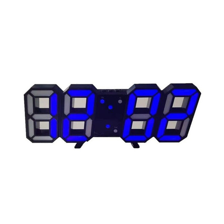 BowLift | LumiSync 3D LED Wall Clock – Modern Digital Clock with Dimmer Lighting