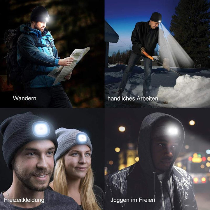 BowLift | Removable LED Headlamp Beanie Hat