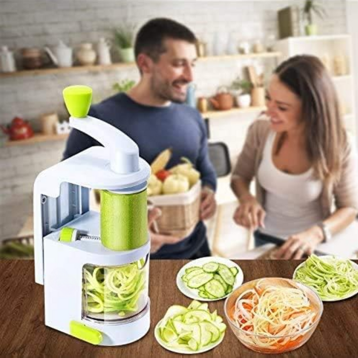 BowLift | 4-in-1 Heavy Vegetable Spiralizer with Strong Suction Cup