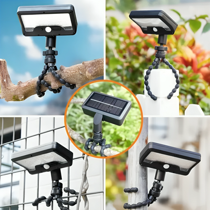 BowLift | Flexible Tripod Solar Powered Motion Sensor Outdoor Light