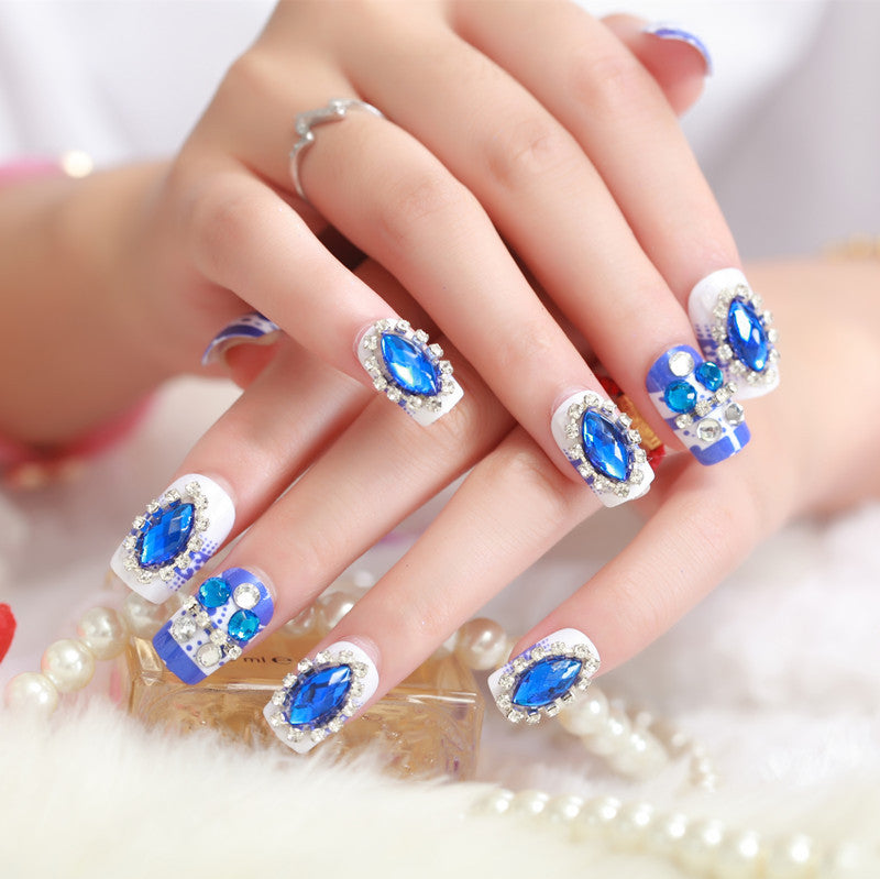 Glamorous Bejeweled Press-On Nail Set