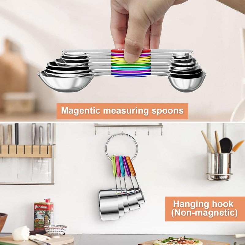 BowLift | 10-Piece Stainless Steel Measuring Cups and Spoons Set