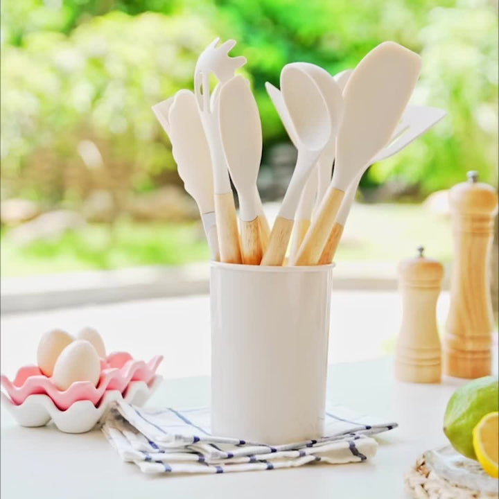 BowLift | SilicoWare – 12-Piece Silicone Kitchen Utensil Set