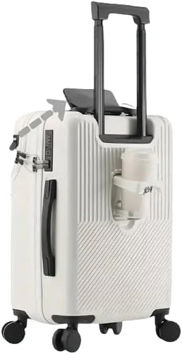 BowLift | Hard Shell Cabin Luggage with Cup Holder, USB Port & TSA Lock