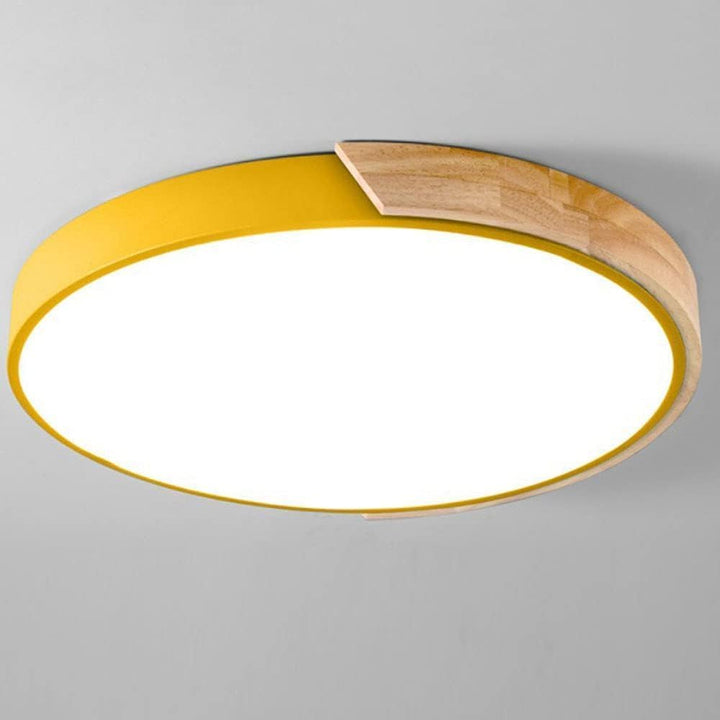 BowLift | LED Ceiling Light With Wooden Accent Frame