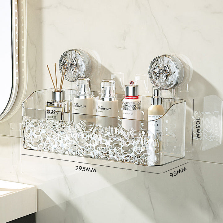 BowLift | Light Luxury Style Glacier Pattern Suction Cup Shelf