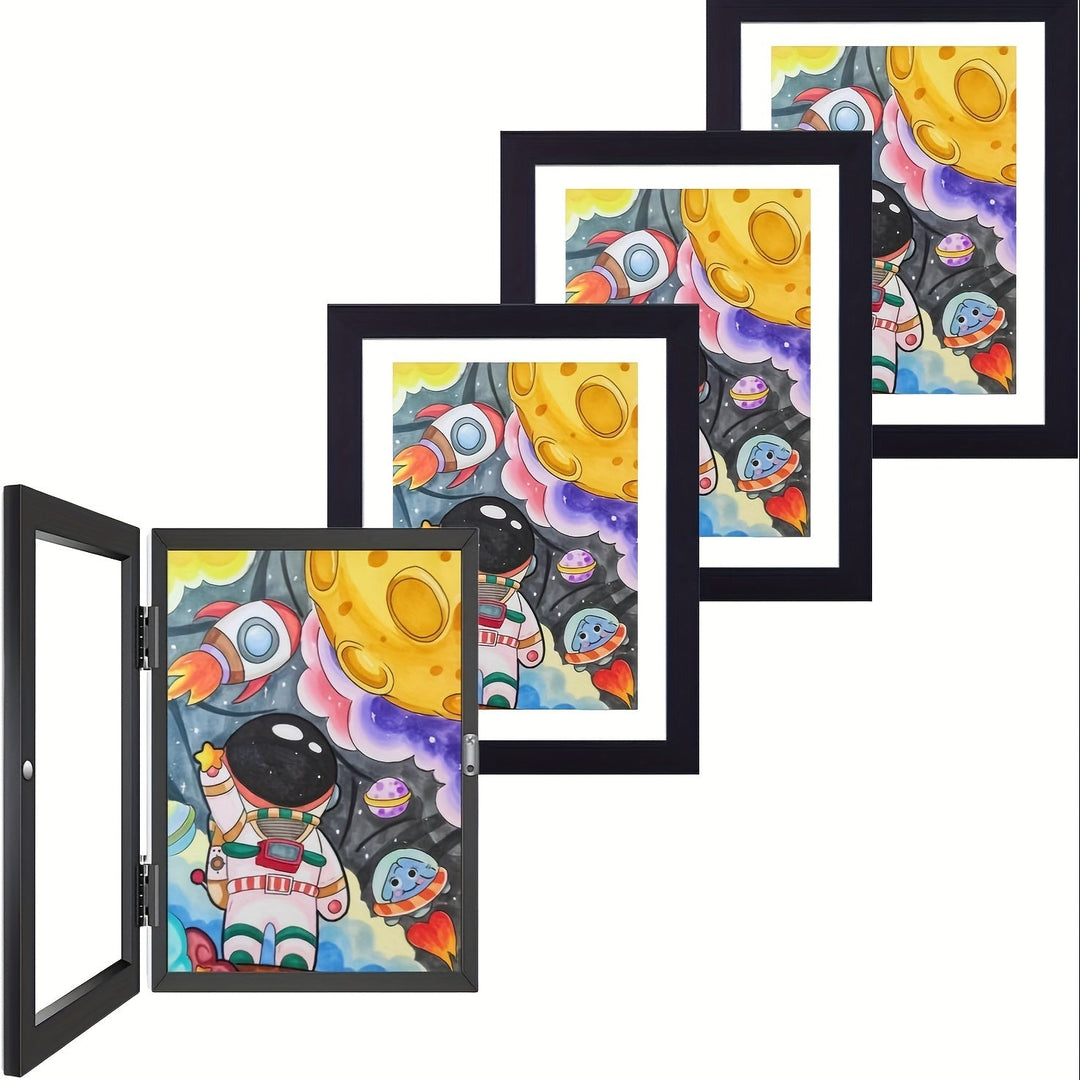 KidArtFrame – Cartoon Kids' Photo Frame with Wooden Frame Bowlift