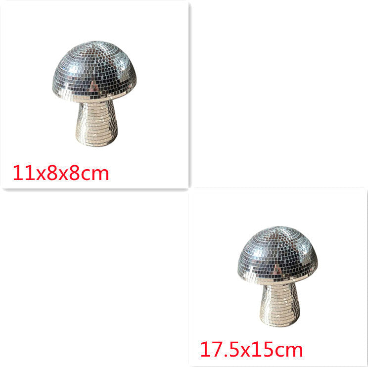 Mushroom Disco Ball Table Decoration with Reflective Finish