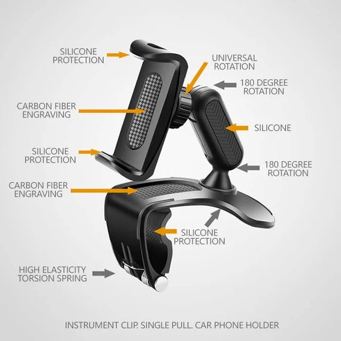BowLift | Multifunctional Car Dashboard Mobile Phone Holder