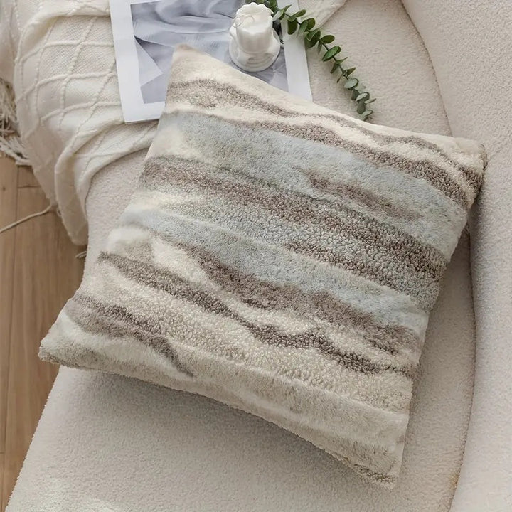 BowLift | Marble Inspired Plush Cushion Cover