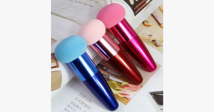 BowLift | Sponge Foundation Round Makeup Brush - Perfect for Naturally Looking Makeup