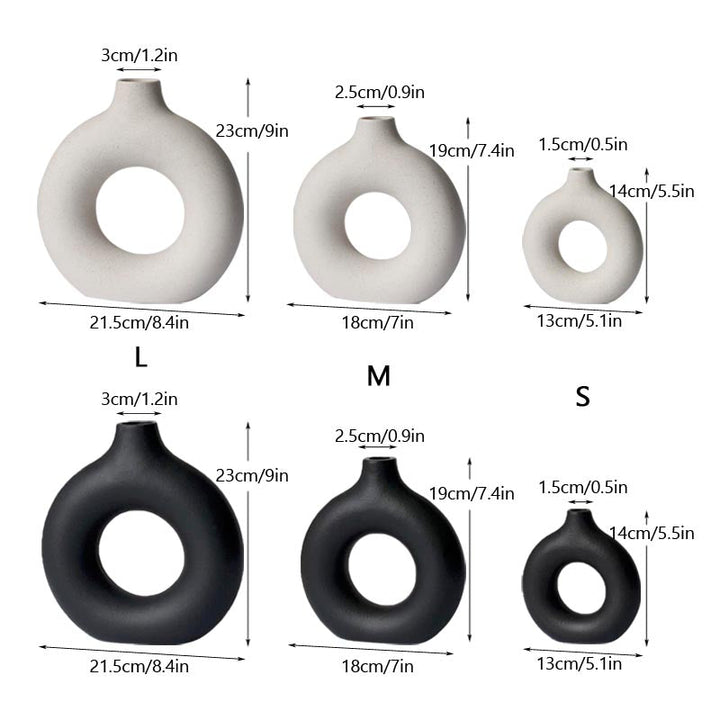 BowLift | Minimalist Circular Ceramic Vase