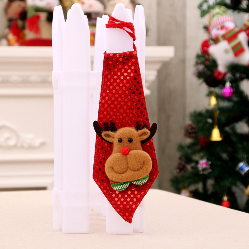LED Illuminated Santa Tie Decoration Bowlift