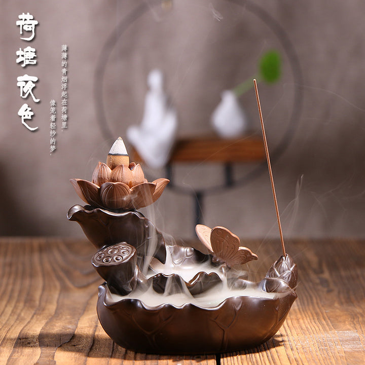 Lotus Flower Cascade Incense Holder