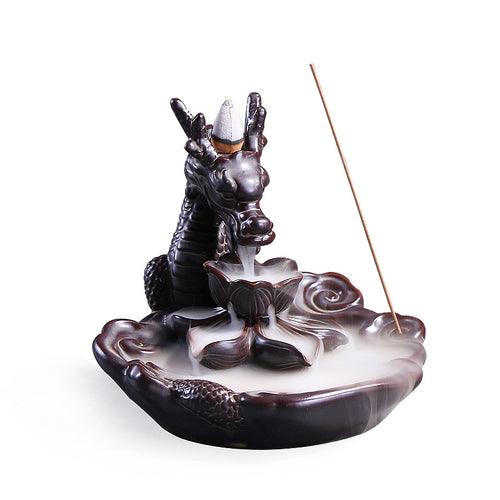 Decorative Dragon Waterfall Incense Burner