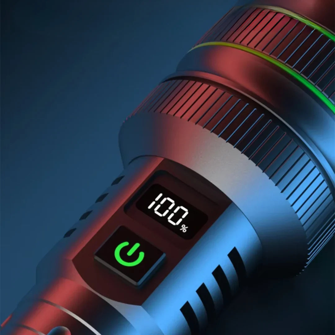 BowLift | Extremely Bright and Zoomable LED Flashlight with Power Bank Function for Outdoor Adventures