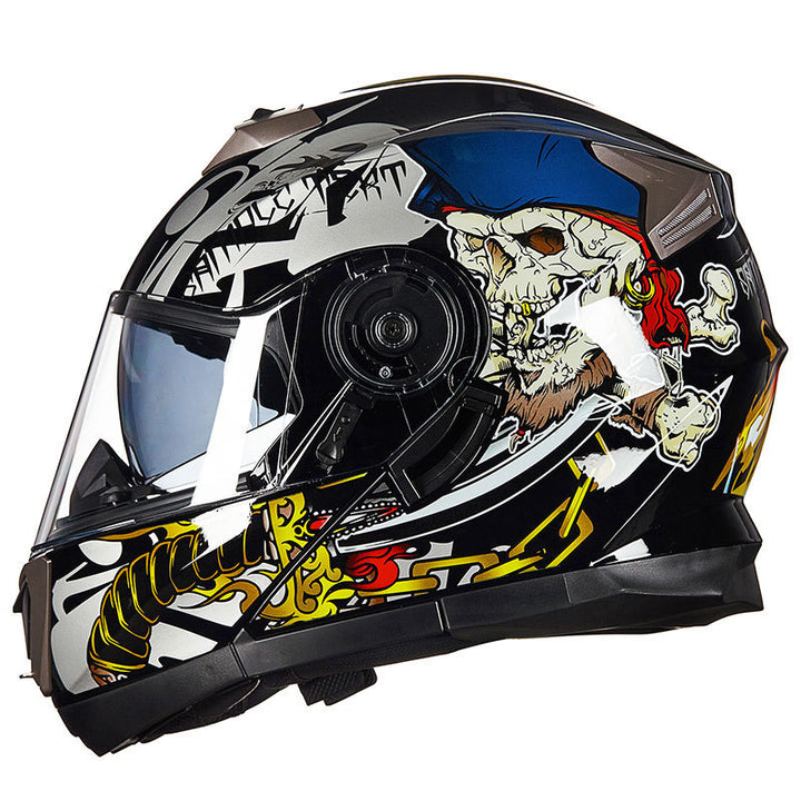 Aerodynamic Full-Face Motorcycle Helmet Bowlift