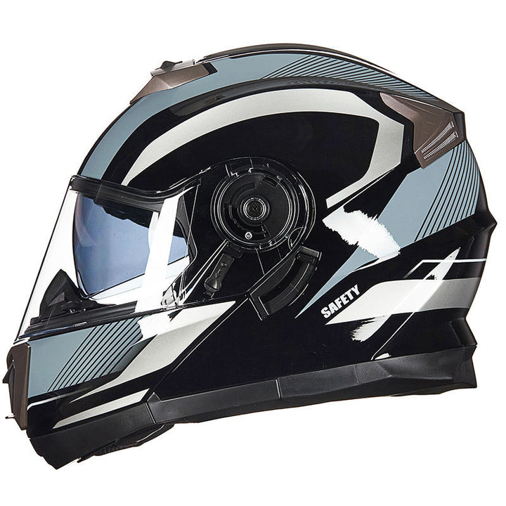 Aerodynamic Full-Face Motorcycle Helmet Bowlift