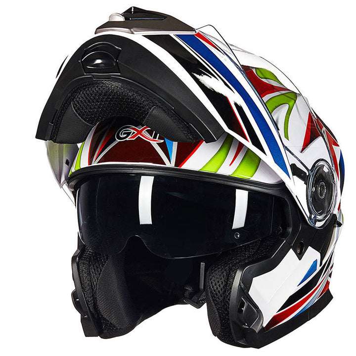 Aerodynamic Full-Face Motorcycle Helmet Bowlift
