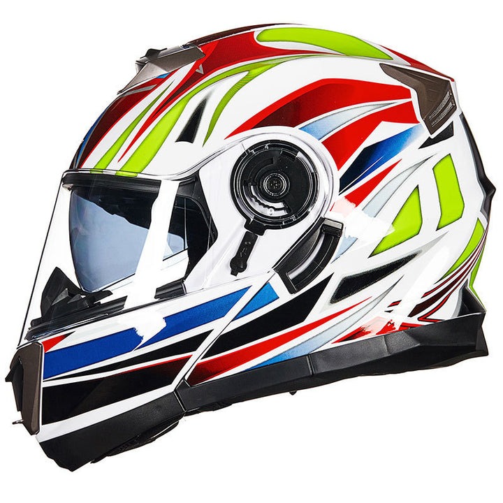 Aerodynamic Full-Face Motorcycle Helmet Bowlift