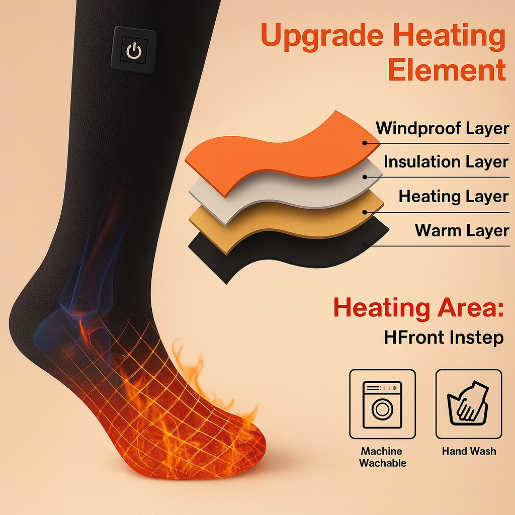 BowLift | Electric Heat Circulation Cold-Weather Winter Socks