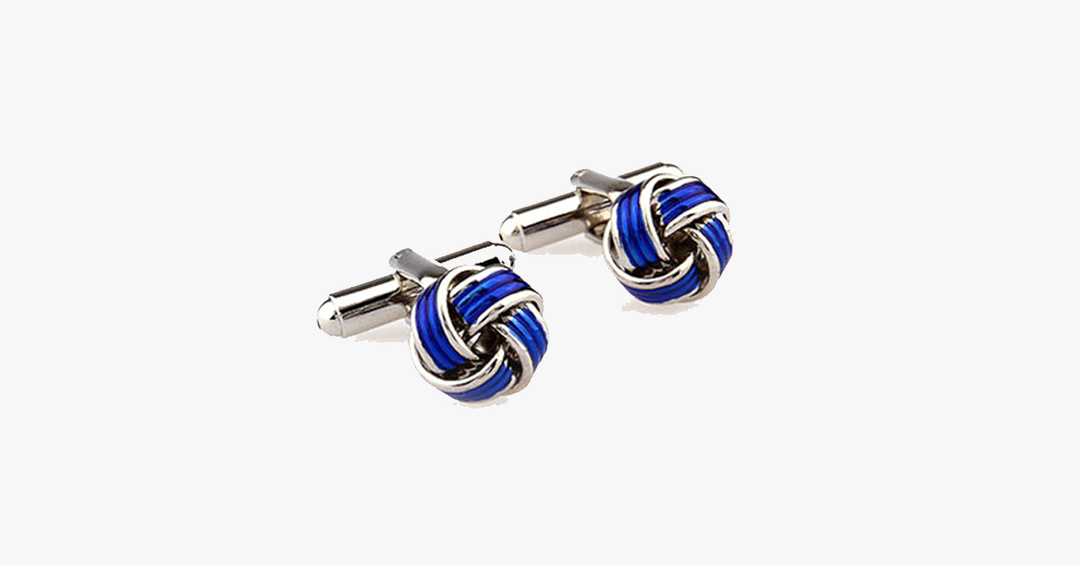 BowLift | Knot Blue Cufflink – For the most graceful men