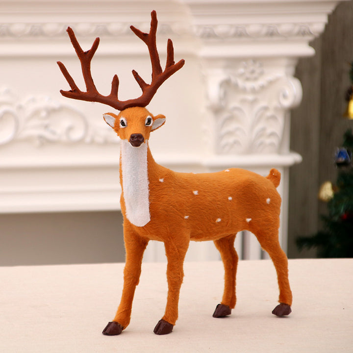 Decorative Felt Reindeer Figurine Set Bowlift