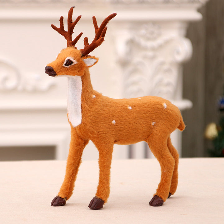 Decorative Felt Reindeer Figurine Set Bowlift