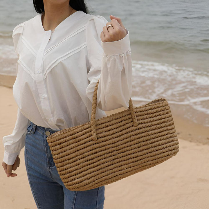 BowLift | Woven Straw Tote Bag
