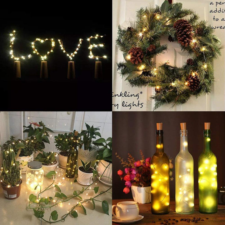 BowLift | LED Wine Bottle Lights Cork Night Light DIY Decor Lift - 5/10PCS
