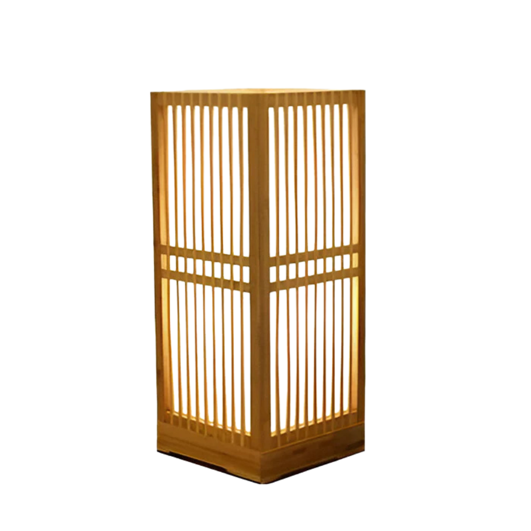 BowLift | Japanese LED Table Lamp made of Bamboo