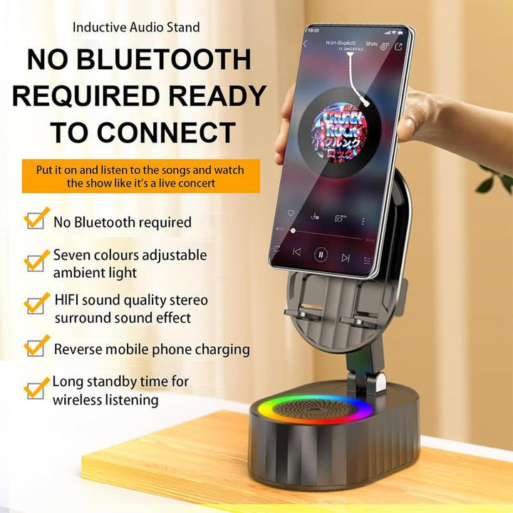 BowLift | Wireless Induction Audio Bluetooth Speaker 5 in 1 Phone Holder