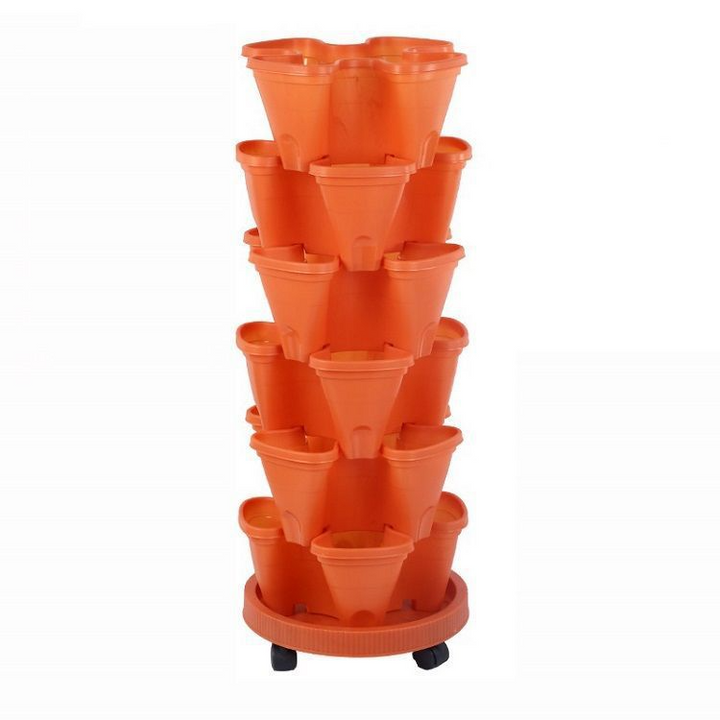 BowLift | 6-Layer Vertical Plant Tower – Three-dimensional Flowering System for the Garden