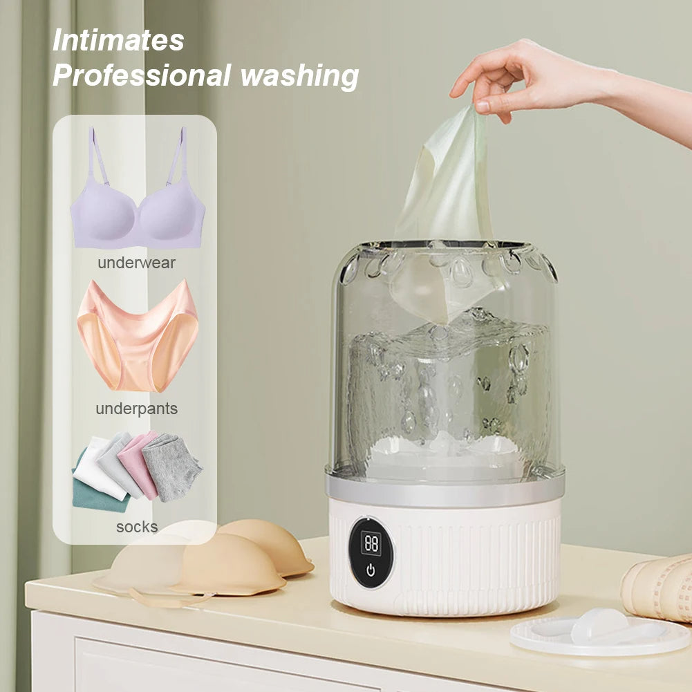 BowLift | Rechargeable Mini Washing Machine for Travel and Home