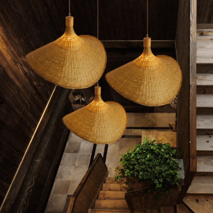 BowLift | Rattan Hanging Lamp - RusticWeave
