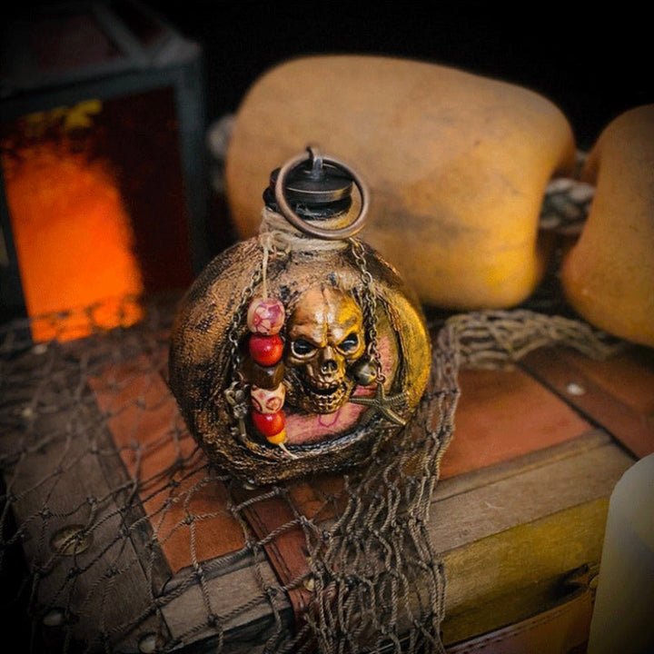 Skull Pirate Rum Bottle made of Resin | Bowlift