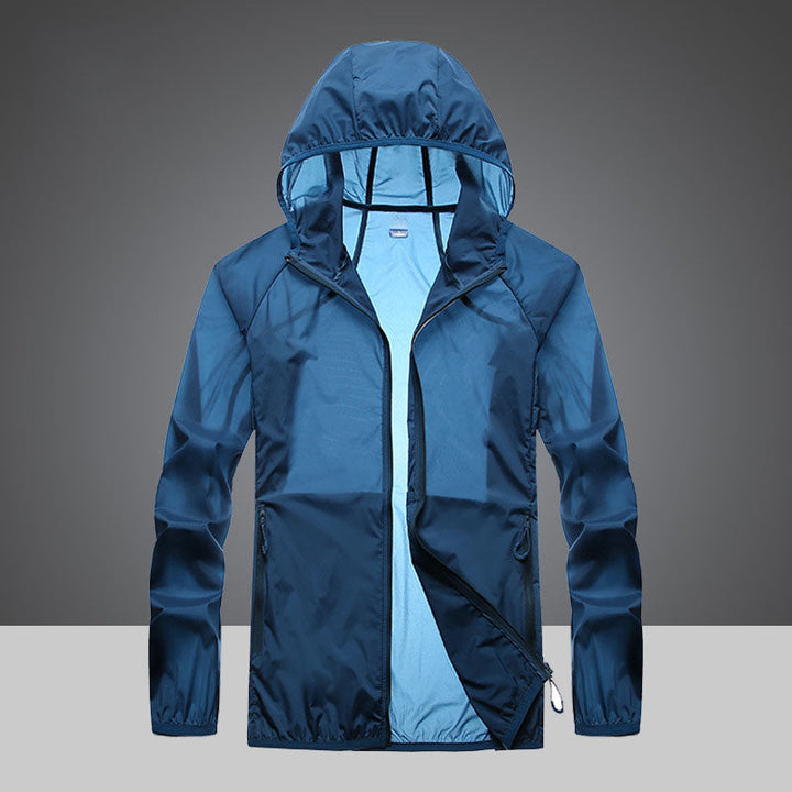 Ultralight UV Protection Clothing with High Collar and Side Pockets