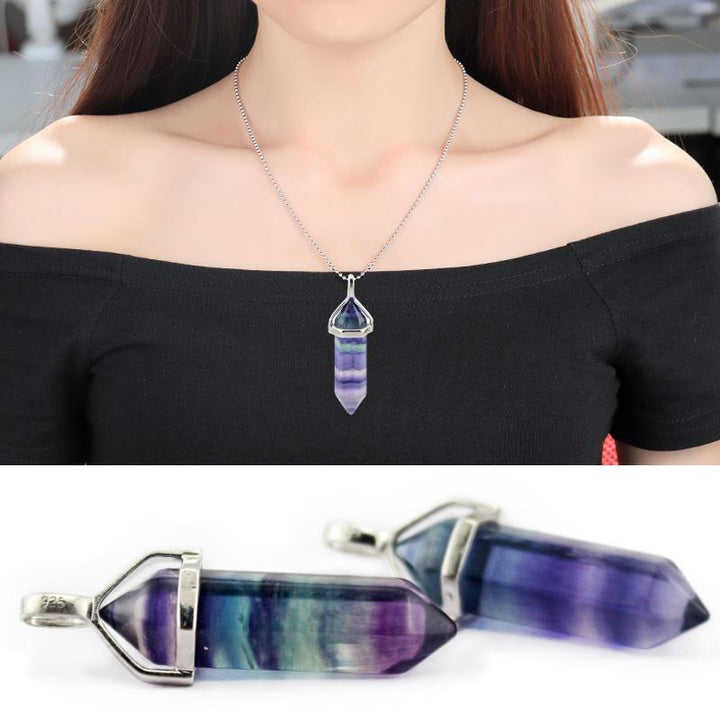 BowLift | Rainbow Fluorite Pendant Necklace