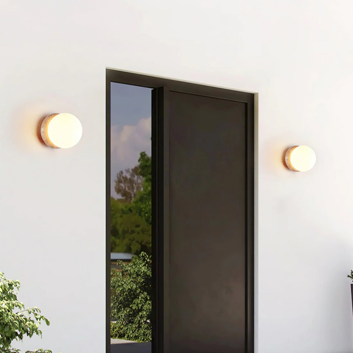 BowLift | Travertine Waterproof Outdoor Wall Lamp