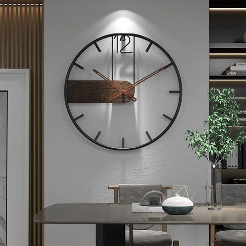 BowLift | RusticTick - Steel and Walnut Wall Clock