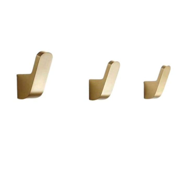 Golden Brass Wall Hook for Robes and Coats